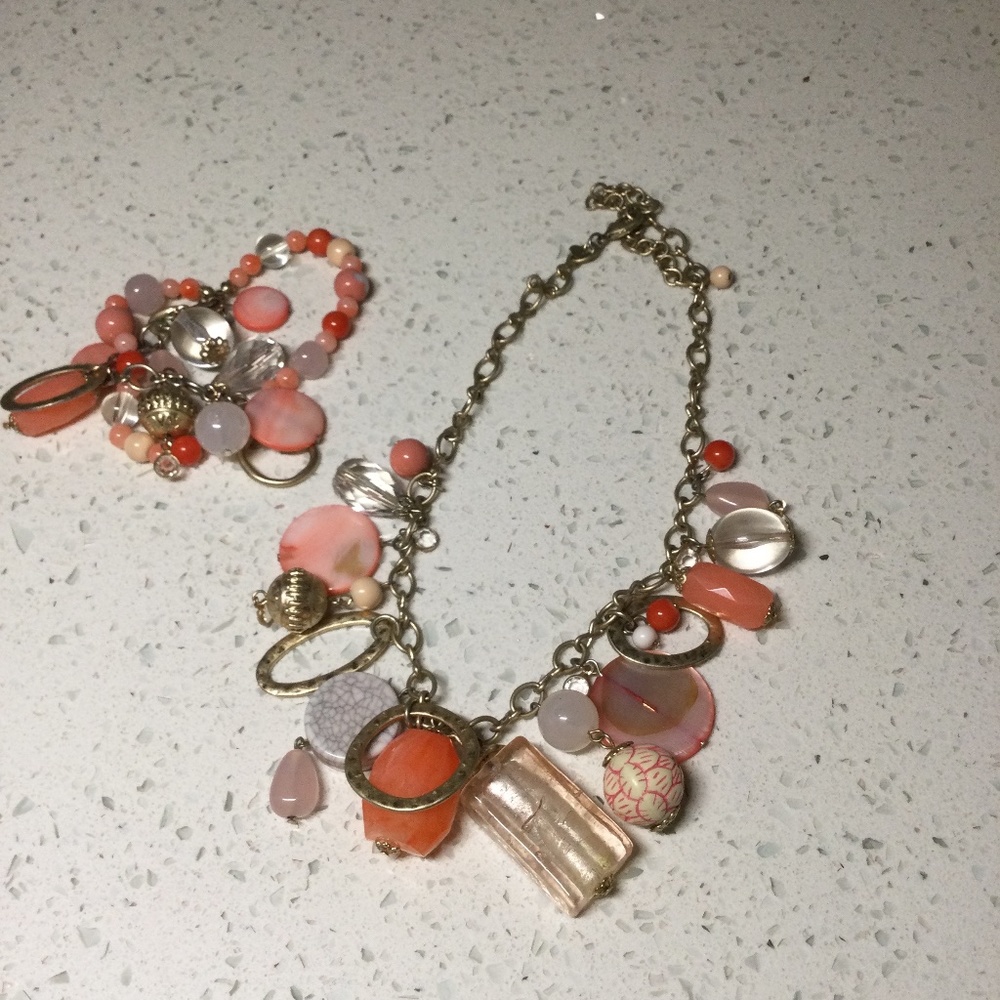 Premier Designs Dreamsicle Necklace and Bracelet Set